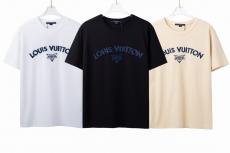 ルイヴィトン 人気商品 新入荷 Tシャツ カジュアル メンズ/レディース LOUIS VUITTON クルーネック 3色 綿 クラシック カップル本当に届くブランドコピー 口コミ国内安全後払い店