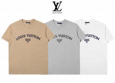 2021年新作 ルイヴィトン 男女兼用 カップル Tシャツ 3色 クルーネック カジュアル LOUIS VUITTON 定番人気 快適 詳細が豊富スーパーコピー激安工場直営販売