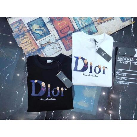 芸能人も愛用 Dior ディオール 定番新作プリント綿半袖プリントブランドコピー安全後払い