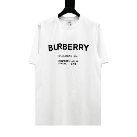 バーバリー Burberry 字母ロゴ Tシャツ綿半袖プリント2色本当に届く