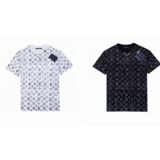 LOUIS VUITTON ルイヴィトン メンズレディース春夏定番新作高級Tシャツ半袖プリント2色ブランドコピーTシャツ安全後払いおすすめサイト