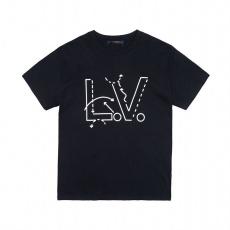ヴィトン LOUIS VUITTON  Tシャツ綿プリント2色ブランドTシャツ通販