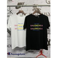 BALENCIAGA バレンシアガ メンズレディース字母ロゴ グラデーションTシャツ半袖スーパーコピーブランド代引き
