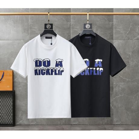 売上額TOP19 ルイヴィトン LOUIS VUITTON 2色快適ファッション通気レジャーメンズレディースTシャツ ブランドコピー 国内安全優良サイト