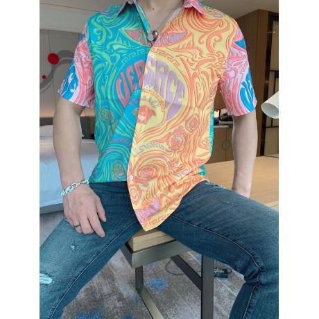 ヴェルサーチェ Versace 新作半袖印刷柔軟高品質シャツすぐ届く 格安コピーTシャツ口コミ