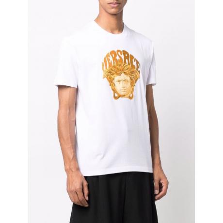 ヴェルサーチェ Versace メンズTシャツ刺繍半袖标志高級高級感 2色 本当に届くスーパーコピー工場直営国内安全後払い代引きちゃんと届く