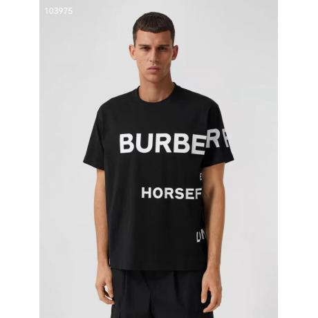 Burberry バーバリー Tシャツ4色字母ロゴ 通気メンズレディース Tシャツ偽物販売口コミ