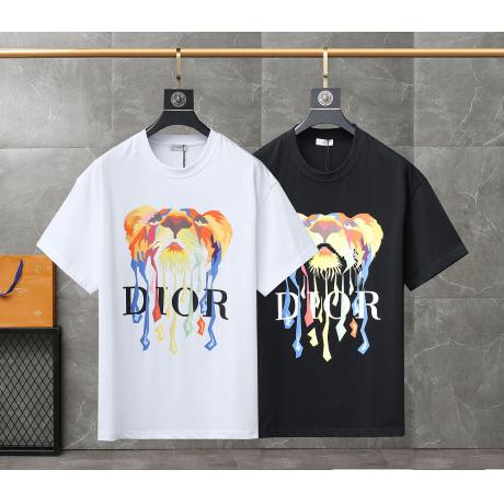 Dior ディオール 2色美しい快適人気夏Tシャツトレンドメンズレディース 本当に届くブランドコピー優良サイト