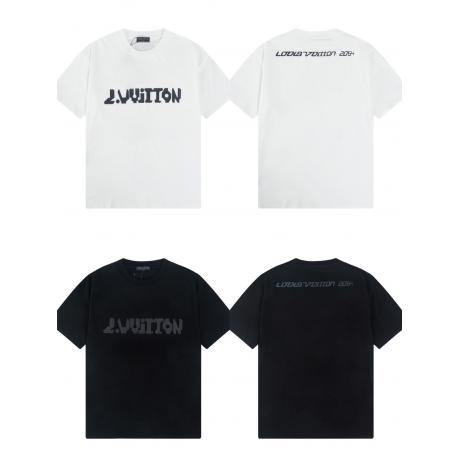 多色展 LOUIS VUITTON ルイヴィトン 2色字母ロゴ メンズレディースファッション新作Tシャツ百搭  快適 最高品質コピー代引き対応工場直営