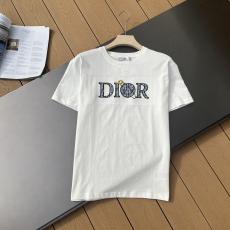 希少お早めに Dior ディオール 2色百搭  シンプルさ Tシャツ綿メンズレディース快適 コピーTシャツ 販売
