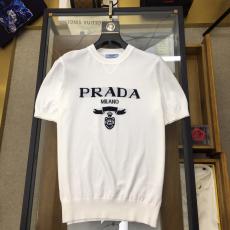 プラダ PRADA 2色シンプルさ 新作Tシャツファッション快適 口コミ激安代引き工場直営