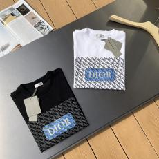 累積売上額TOP10 Dior ディオール 2色綿Tシャツ快適人気夏メンズレディース Tシャツ激安 代引き口コミ工場直営店