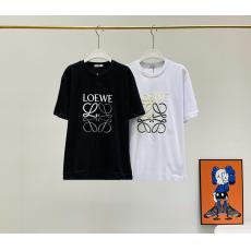 ロエベ LOEWE Tシャツ綿刺繍ラウンドネック 半袖快適すぐ届くニット2色 本当に届くブランドコピー工場直営国内安全通販サイト