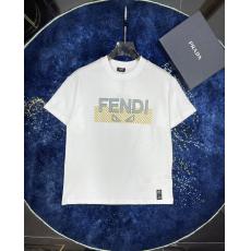 良品 フェンディ FENDI Tシャツ新作シンプルさ 半袖印刷新作2色 コピーTシャツ 販売信用できるサイト