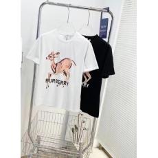 Burberry バーバリー 2色字母ロゴ 人気百搭  メンズレディース レプリカ販売Tシャツ工場直売店