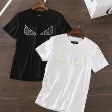 フェンディ FENDI Tシャツ綿新作半袖通気快適柔軟服は洗えるすぐ届く2色 本当に届くスーパーコピー店 国内発送line n級品