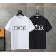 Dior ディオール 2色絶妙快適定番メンズレディース百搭  Tシャツ コピーTシャツサイト ランキング
