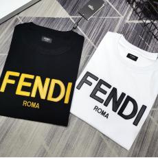 フェンディ FENDI 字母ロゴ シンプルさ 綿Tシャツ定番百搭  メンズレディース ブランドコピー 優良工場直売おすすめサイト