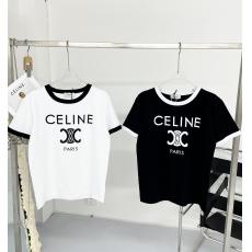 話題の新作 セリーヌ CELINE 2色百搭  トレンド人気Tシャツ夏メンズレディースレジャー 本当に届くブランドコピー 工場直営口コミ国内安全後払いおすすめ店
