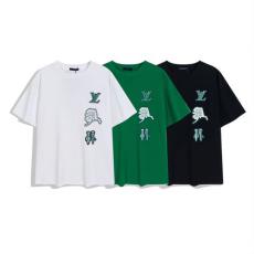 LOUIS VUITTON ルイヴィトン Tシャツ綿定番人気新作半袖印刷すぐ届く3色 ブランドコピー販売店