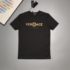 ヴェルサーチェ Versace Tシャツラウンドネック 新作半袖印刷印刷 