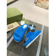 GUCCI グッチ ヒツジの皮防滑新作スリッパ 10色厚底5.5cm 靴レプリカ販売工場直売サイト ランキング