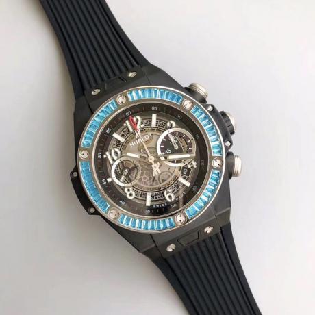 ウブロ HUBLOT 機械式フルダイヤモンドクロノグラフWATCH夜光セラミックラバーベルトセラミックビッグバン5色411.OM.1180.RX本当に届くスーパーコピー 口コミおすすめ店