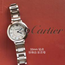 Cartier カルティエ クォーツWATCHバロンブルー36mm本当に届くブランドコピー 工場直営口コミ国内安全後払い店