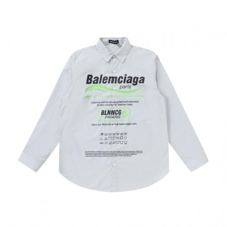BALENCIAGA バレンシアガ メンズレディース緩い服印刷服は洗えるシャツ長袖 スーパーコピーブランド直営店