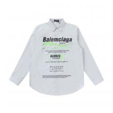 BALENCIAGA バレンシアガ メンズレディース緩い服印刷服は洗えるシャツ長袖 スーパーコピーブランド直営店