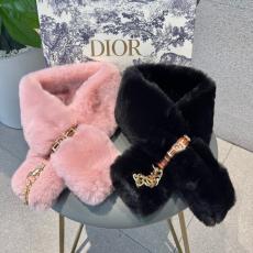 Dior ディオール レディースマフラーリブ編み 暖かい 百搭暖かい スカーフ毛皮の襟暖かい 2色 格安レプリカLineライン