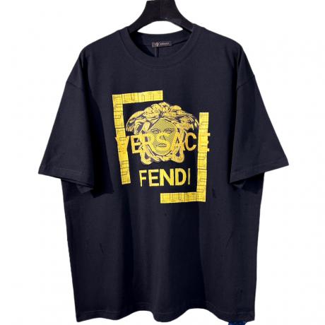 FENDI フェンディ 半袖通気快適印刷コラボレーション通気2色 本当に届くブランドコピー工場直営通販サイト