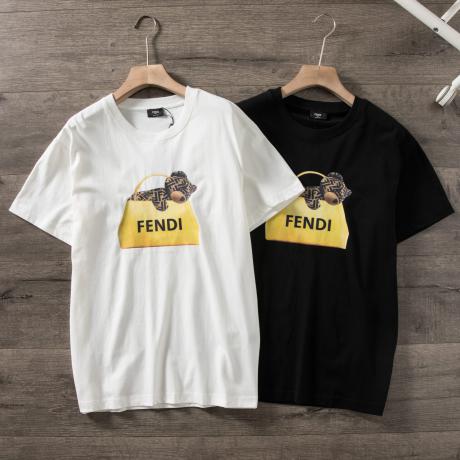 ランキング7位 フェンディ FENDI メンズレディースTシャツ緩い服定番