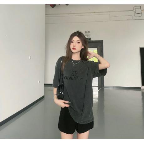 日本完売 ジバンシイ Givenchy メンズレディースTシャツ定番刺繍半袖服は洗えるエレガントな服 2色 スーパーコピー服工場直営