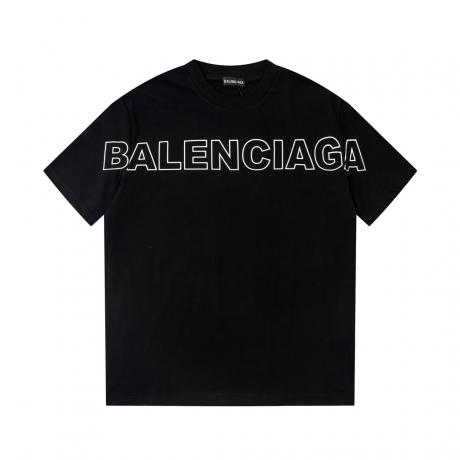 バレンシアガ BALENCIAGA カップル定番新作シンプルさ 半袖百搭  印刷良い2色 スーパー専門店ランキング