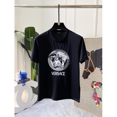 Versace ヴェルサーチェ メンズレディースTシャツレジャー半袖百搭  快適ファッション柔軟絶妙高級ハンサムスリムフィット スーパーコピー代引きブランド