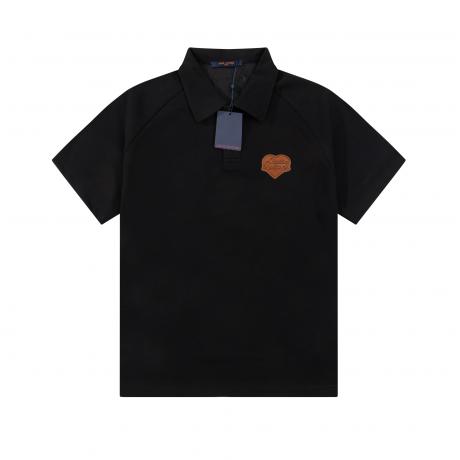 人気商品 ヴィトン LOUIS VUITTON  メンズレディースTシャツ新作快適高品質Polo衫ハートの形2色 国内発送信用できるサイト