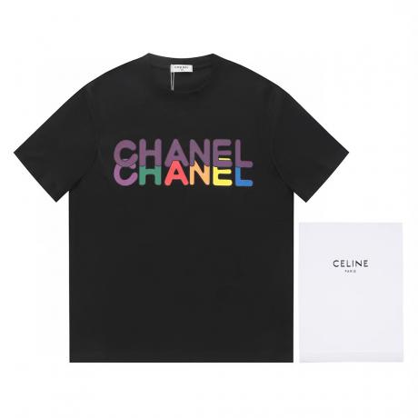 CHANEL シャネル メンズレディースTシャツ綿新作半袖2色 最高品質口コミ専門店