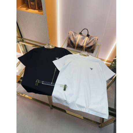 プラダ PRADA メンズTシャツ綿定番半袖印刷 偽物口コミ直営店