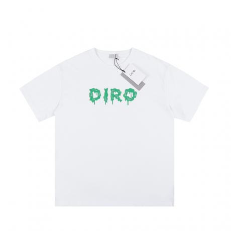 ディオール Dior メンズレディース緩い服人気ラウンドネック 新作半袖印刷高品質服は洗える着痩せ2色 スーパーコピー 安全優良サイト