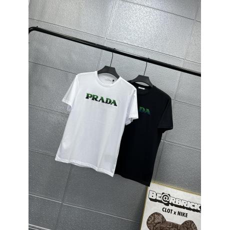 プラダ PRADA Tシャツ人気半袖通気絶妙高級絶妙絶妙高級感 通気2色 販売コピー専門店