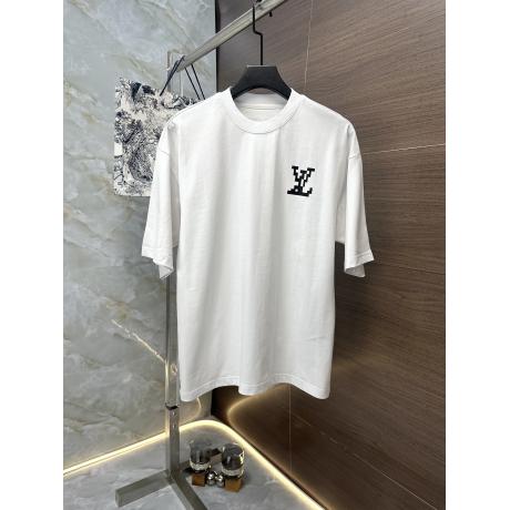 LOUIS VUITTON ルイヴィトン Tシャツ緩い服定番ラウンドネック 新作半袖通気快適ファッション高級夏通気2色 コピーブランド服代引き工場直売サイト ランキング