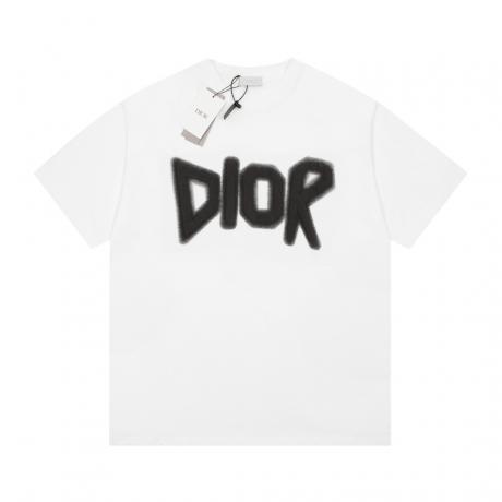 ディオール Dior Tシャツラウンドネック 印刷高品質2色 ブランド服激安
