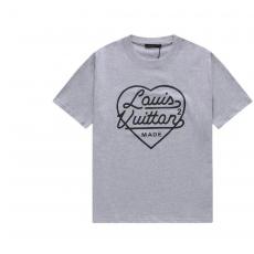 完売必至 LOUIS VUITTON ルイヴィトン Tシャツ無敵質感半袖コラボレーション高級ハートの形 格安工場直営n級品