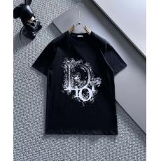 ディオール Dior メンズレディースTシャツ綿定番新作シンプルさ 半袖百搭  ファッション高品質シンプルさ ファッショナブル気質2色 国内発送届く
