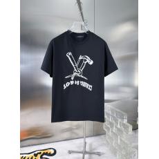 世界中で大人気 ヴィトン LOUIS VUITTON  メンズレディースTシャツ綿定番新作シンプルさ 半袖百搭  ファッション高品質シンプルさ ファッショナブル気質2色 販売偽物おすすめ店