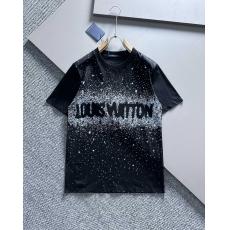 他の人と差を LOUIS VUITTON ルイヴィトン メンズレディースTシャツ綿定番新作シンプルさ 半袖百搭  ファッション高品質シンプルさ ファッショナブル気質2色 格安最高品質おすすめ店