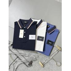 FENDI フェンディ メンズTシャツ定番半袖标志折り襟3色 スーパーコピー工場直営店専門店