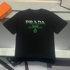 PRADA プラダ Tシャツ新作シンプルさ 刺繍半袖百搭  細かい技量絶妙3色 偽物安全口コミ