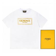 売上額TOP12 FENDI フェンディ Tシャツ刺繍半袖印刷标志コラボレーション2色 スーパーコピー販売Lineライン
